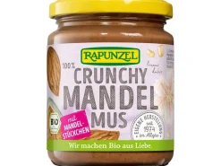 Rapunzel Brotaufstrich Crunchy Mandelmus Glas 250g