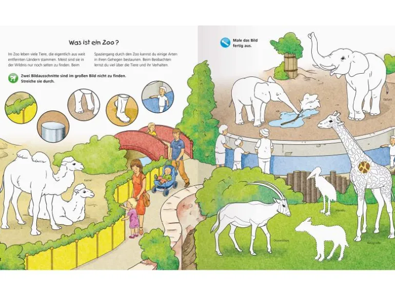 Ravensburger Kinder-Sachbuch WWW Aktiv-Heft: Im Zoo