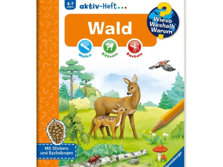 Ravensburger Kinder-Sachbuch WWW aktiv-Heft Wald