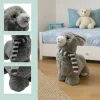 relaxdays Türsicherung Alpaka Grau/Weiss