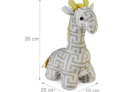 relaxdays Türsicherung Giraffe 35 x 15 x 25 cm