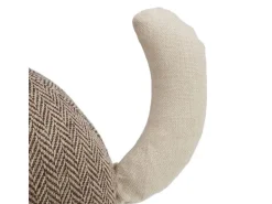 relaxdays Türstopper Katze Stoff Polyester Sand Braun Beige