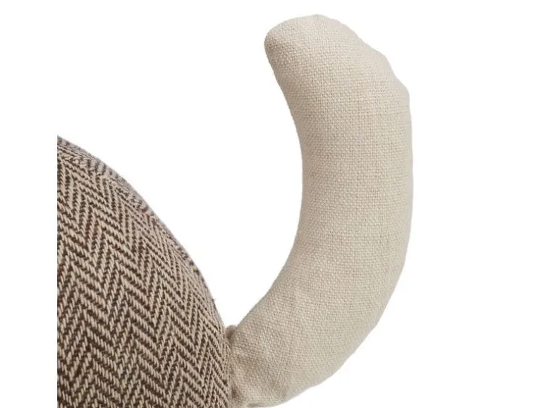 relaxdays Türstopper Katze Stoff Polyester Sand Braun Beige