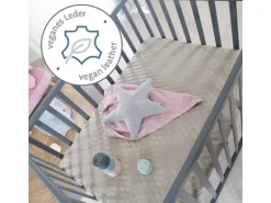 roba Laufgitter Holz anthrazit 75 x 100 cm höhenverstellbar
