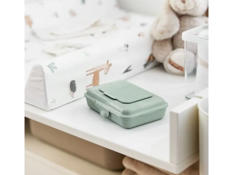 Rotho Babydesign Feuchttücher-Box TILO Sage Green 0.45 l