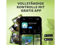 Sanilu Vogelfutterhaus mit Kamera mit Solarpanel