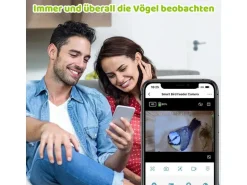 Sanilu Vogel Nistkasten mit Kamera und Solarpanel