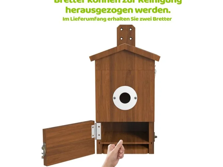 Sanilu Vogel Nistkasten mit Kamera und Solarpanel