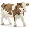 Schleich Spielzeugfigur Farm World Fleckvieh-Kuh