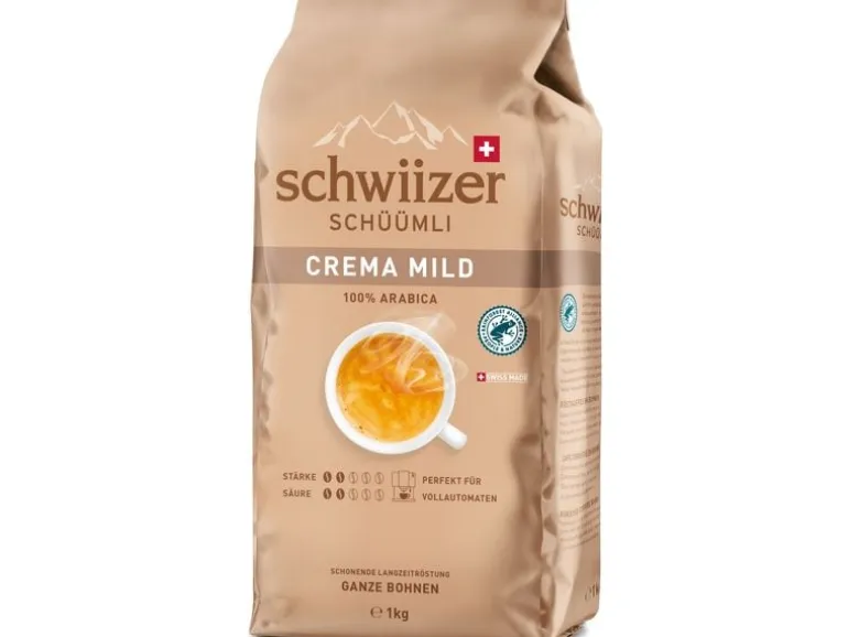 Schwiizer Kaffeebohnen Crema Mild 1 kg
