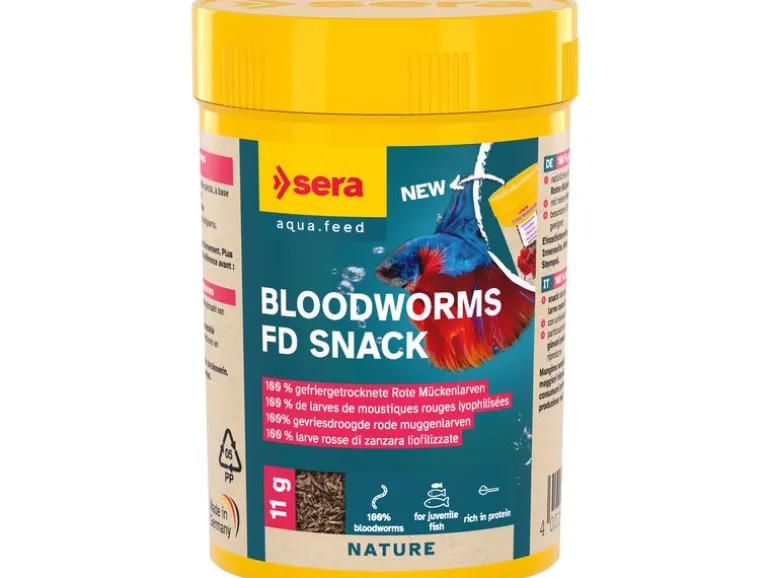 sera Leckerbissen FD Rote Mückenlarven Nature, 100 ml, 9 g