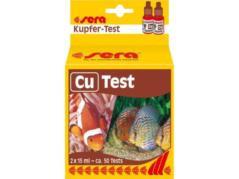 sera Wassertest Kupfer (Cu), 2 x 15 ml