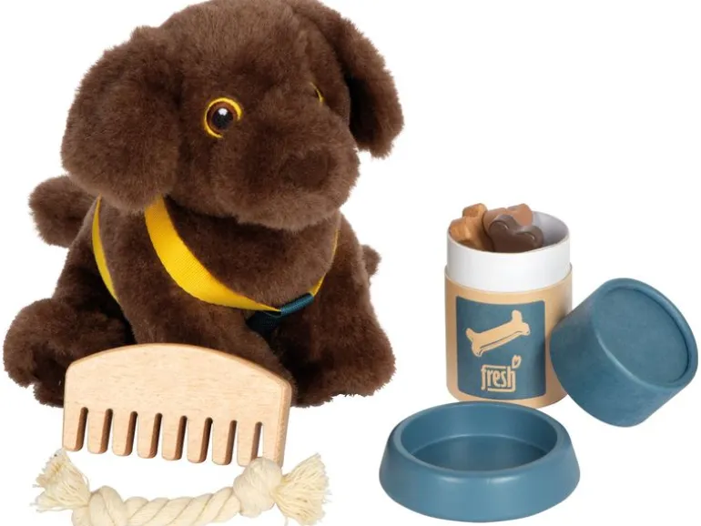 small foot Hund mit Tasche und Pflege-Set