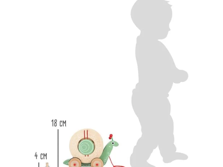 small foot Nachzieh-Stecktier Schnecke