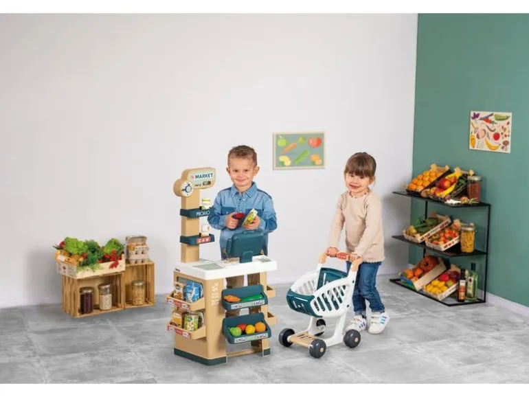 Smoby City-Markt mit Einkaufswagen
