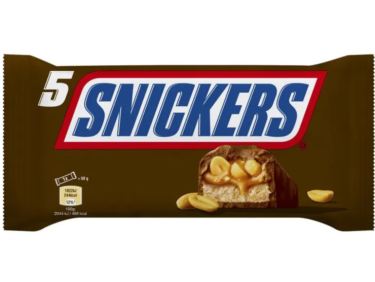 Snickers Schokoladenriegel Snickers 5 x 50 g