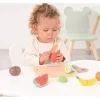 Spielba Holzspielwaren Früchte-Set zum Schneiden