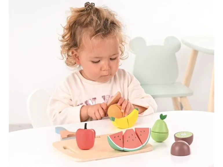 Spielba Holzspielwaren Früchte-Set zum Schneiden