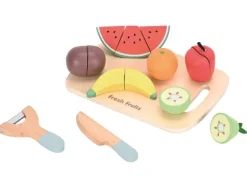 Spielba Holzspielwaren Früchte-Set zum Schneiden