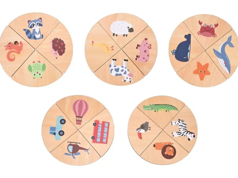 Spielba Holzspielwaren Sortierspiel Fühlen und Zuordnen
