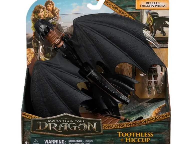 Spinmaster Spielzeugfigur Dragons Movie Ohnezahn und Hicks