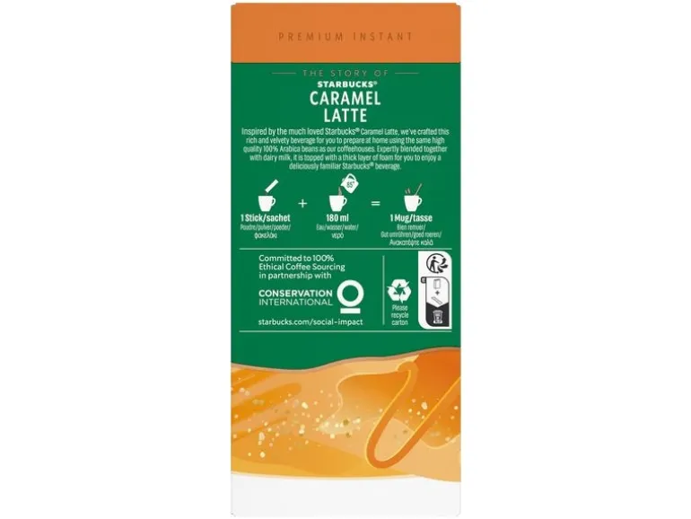Starbucks Instant Kaffee Caramel Latte 5 Stück