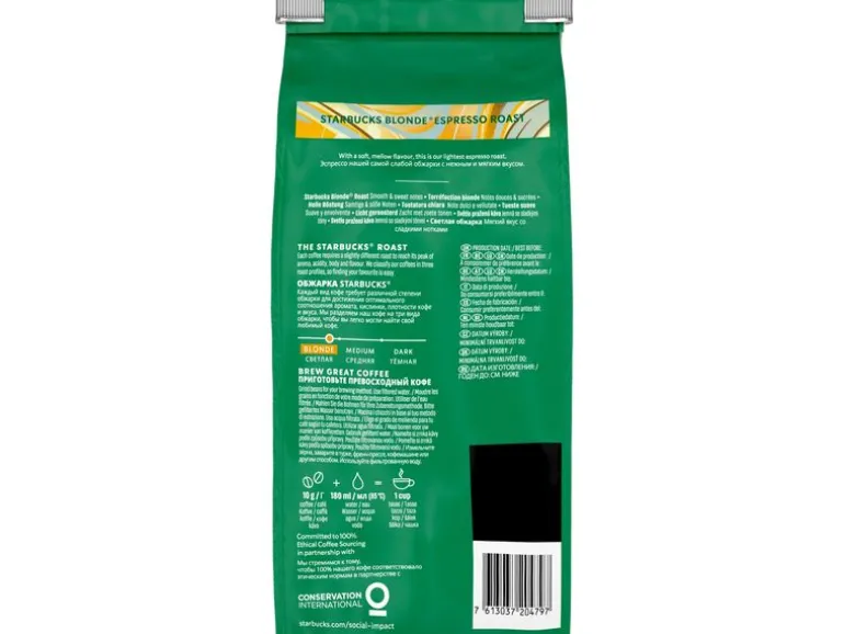Starbucks Kaffeebohnen Blonde Espresso Roast 450 g