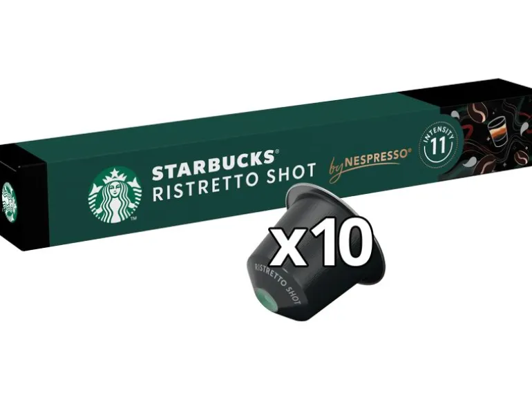 Starbucks Kaffeekapseln Ristretto Shot Nespresso Dark Roast 10 Stück