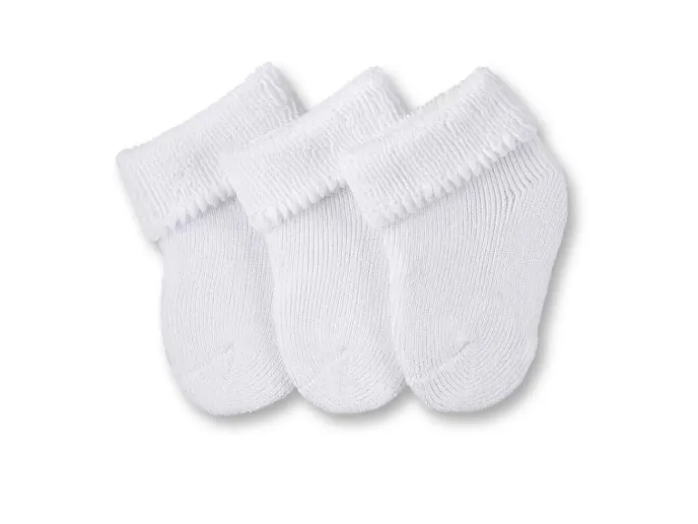 Sterntaler Socken 3er Set Weiss Gr. 50/56