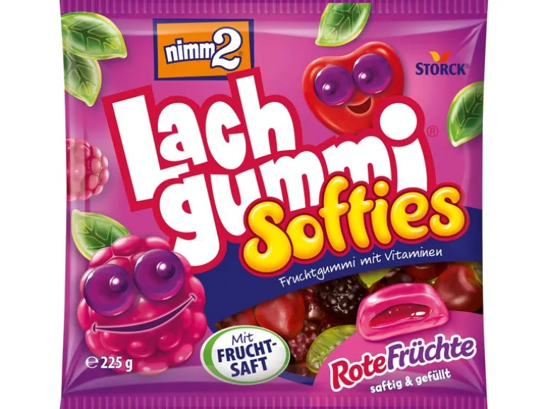 Storck Gummibonbons Nimm2 Lachgummi Sofies Rote Früchte 225 g