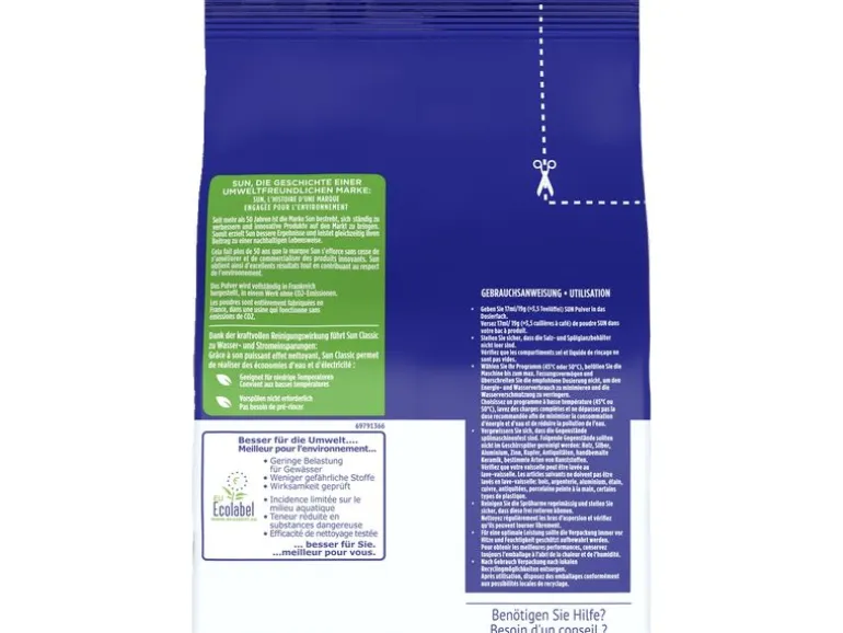 SUN Geschirrspülmittel Classic Pulver Regular 950 g