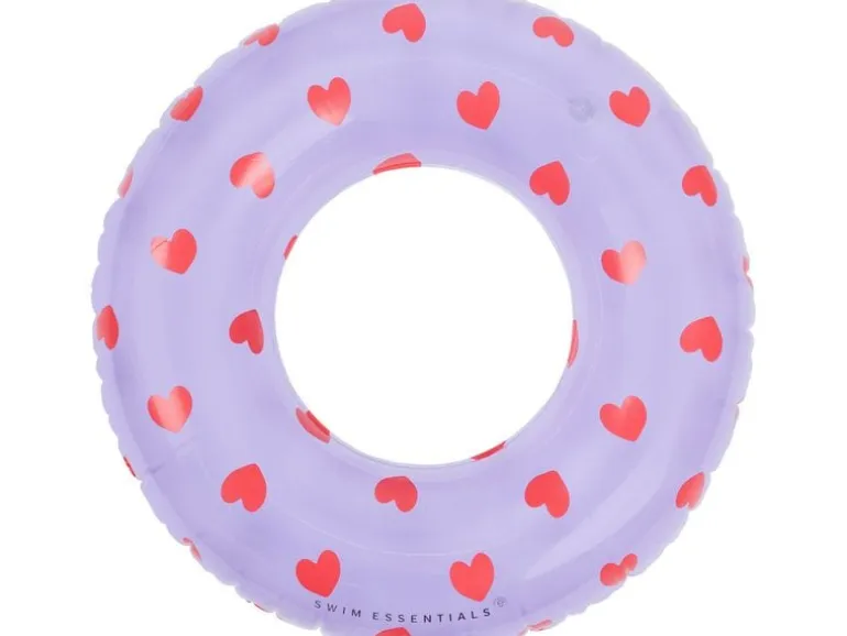 Swim Essentials Schwimmring Lila Heart 55 cm