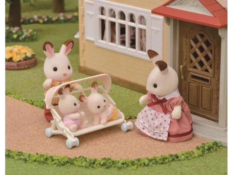 Sylvanian Families Sylvanian Families Drillings-Kinderwagen