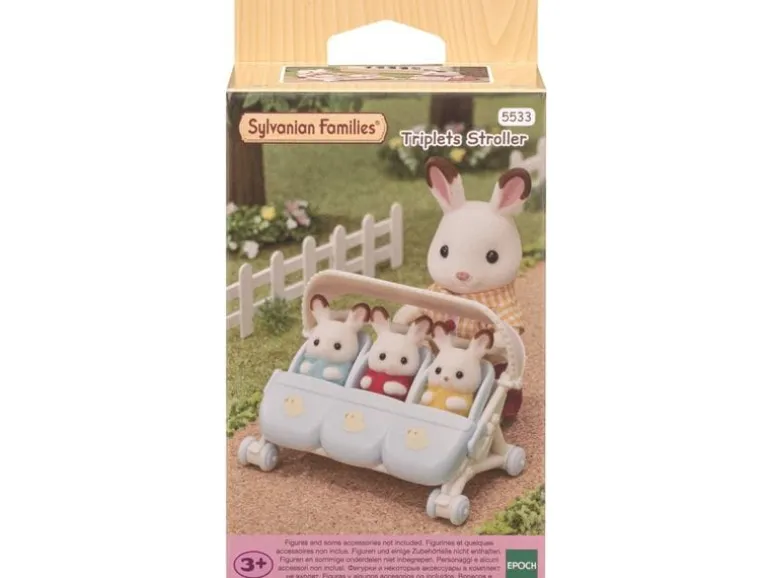 Sylvanian Families Sylvanian Families Drillings-Kinderwagen