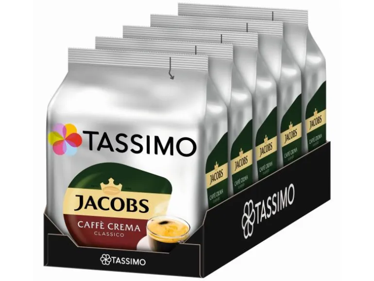 TASSIMO Kaffeekapseln T DISC Jacobs Caffè Crema 80 Portionen