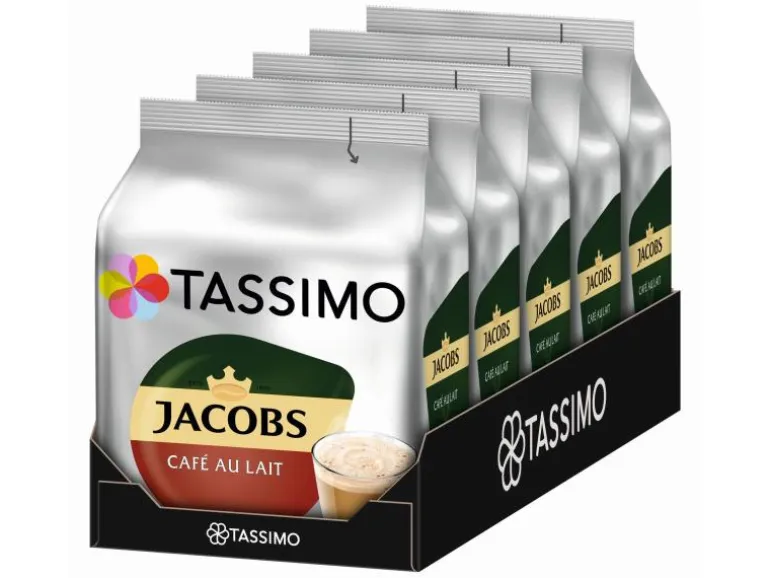TASSIMO Kaffeekapseln T DISC Jacobs Café au Lait 80 Portionen