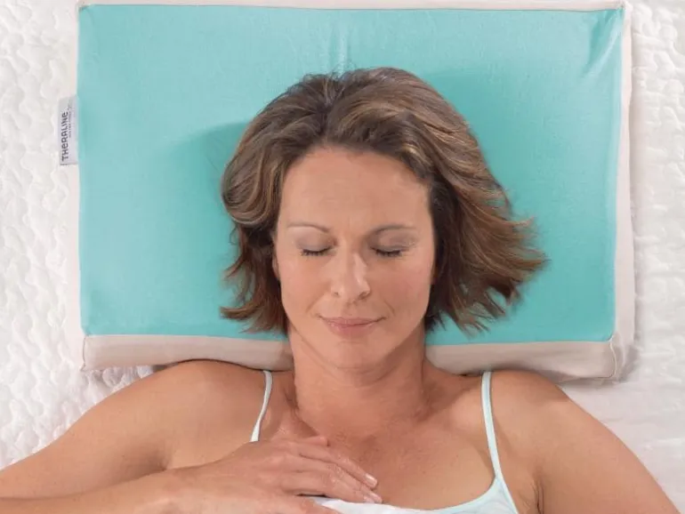 Theraline Schlafkissen PEARLfusion weiss