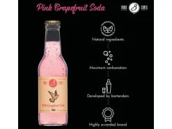Three Cents Soft-Drinks Pink Grapefruit Soda 6 x 0.2 l