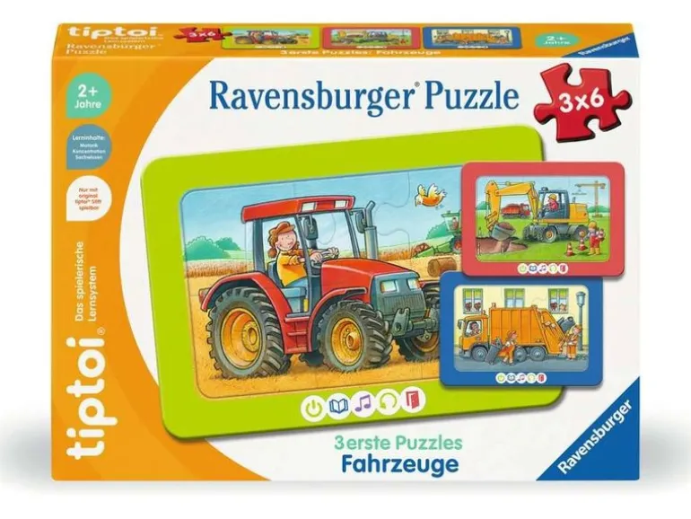 tiptoi 3 erste Puzzles: Fahrzeuge