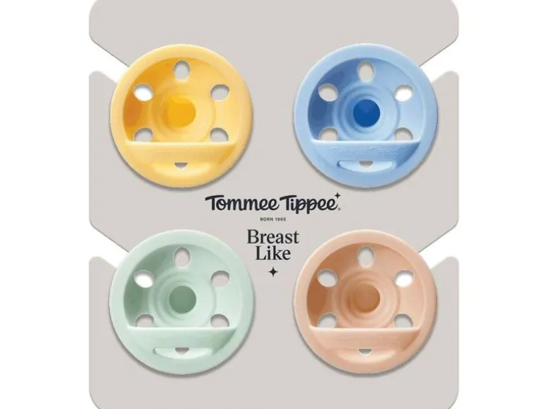 Tommee Tippee Nuggi Set Brustähnlicher Schnuller 0-6m, 4er Pack