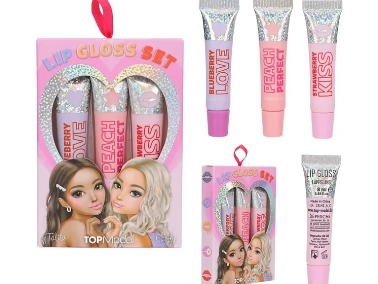 Topmodel Schminkset Lip Gloss Top Model 3 Stück, 8 ml pro Tube