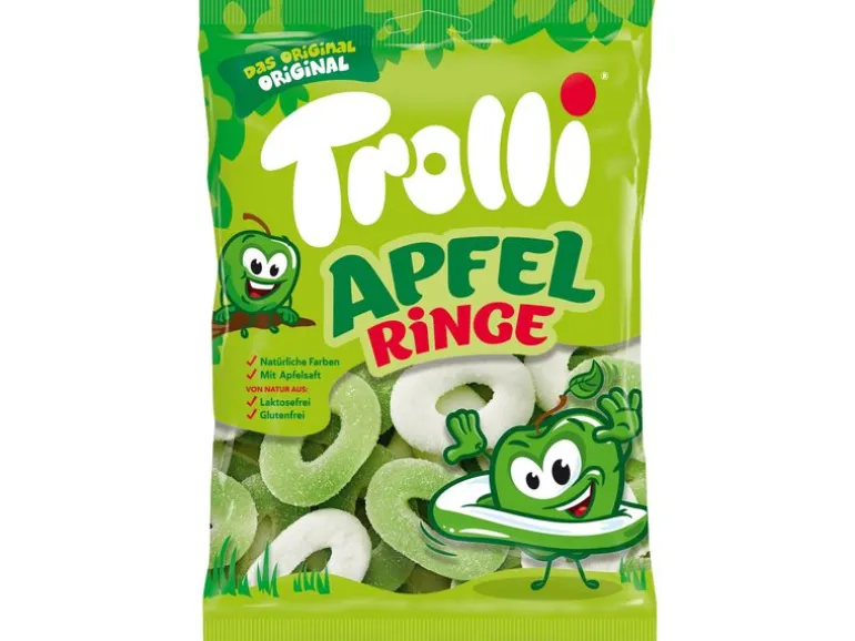 Trolli Gummibonbons Saure Apfelringe 200 g
