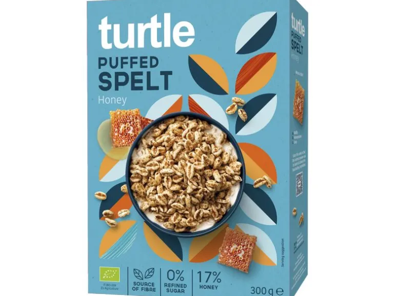 turtle Puffed Spelt Honey 300 g
