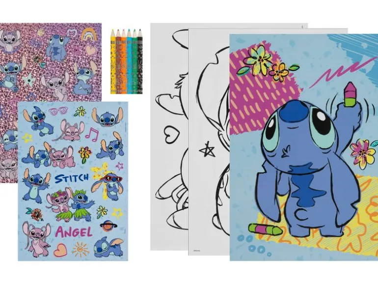 Undercover Malset Malspass Lilo & Stitch, 51-teilig