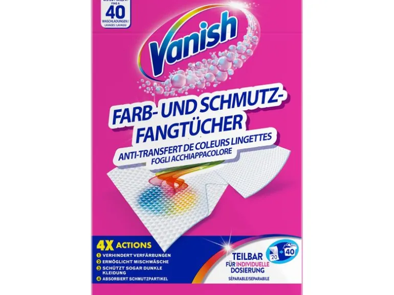 Vanish Farb- und Schmutzfangtücher 20 Stück