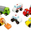 Viga Spielzeugfahrzeug Mini-Autos 6 Stk.