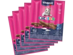 Vitakraft Katzen-Snack Cat-Stick mini Kabeljau & Seelachs, 5 x 6 Stk.