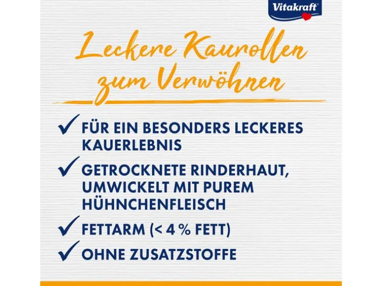 Vitakraft Kaurolle Deli Chews Chicken L, 3 Stk.