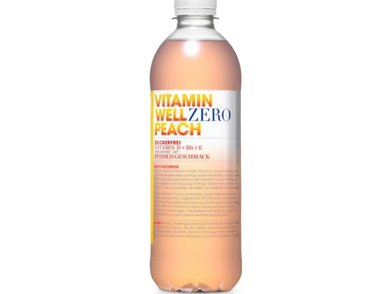 VITAMIN WELL Zero Peach 12 x 0.5 l