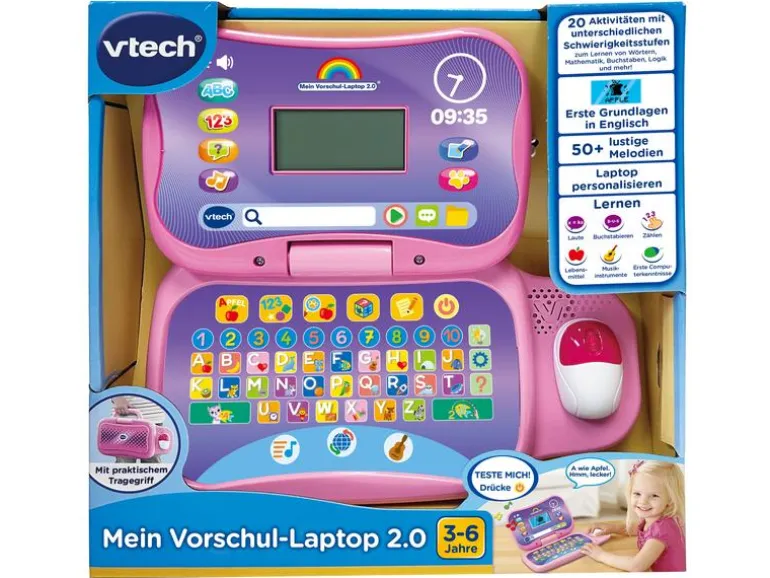 Vtech Mein Vorschul-Laptop 2.0 pink -DE-